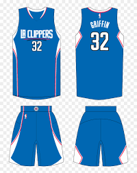Shop clippersfanshop.com, the official store of the los angeles clippers. Blue Jersey Concept Los Angeles Clippers Uniforms Png Download 4063175 Pikpng