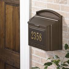 Whitehall Personalized Wall Mount Mailbox In 2021 Wall Mount Mailbox Wall Mailbox Mailboxes Wall Mounted