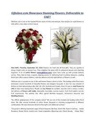 This is due to higher flower prices and longer travel distances from the florist shop to the address of delivery. Giftalove Com Showcases Stunning Flowers Deliverable To Uae Pdf