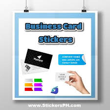 Choose from any of our templates or let us create a unique design for your specific business. Custom Business Card Stickers Stickersph Com Philippines