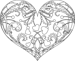 Coloriage Saint Valentin Un Cœur Decore Coloriage Coeur Coloriage Coloriage Mandala