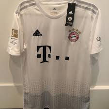 Arminia bielefeld augsburg bayer leverkusen bayern munich borussia dortmund borussia m'gladbach eintracht frankfurt freiburg hertha bsc hoffenheim köln mainz 05 rb leipzig schalke 04 stuttgart union berlin werder bremen wolfsburg. Adidas Fc Bayern Munich 2019 2020 Alternate Away Niklas Sule Men S Large Football Jersey Soccer Apparel Jerseys
