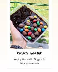 Kek batik milo milo batik cake no bake. Kek Batik Milo Home Facebook