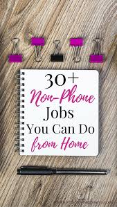 30 Non Phone Work From Home Jobs Home Jobs Extra Money Work From Home Jobs