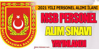 İnşaat boyacısı,otomotiv elektrikçisi gibi pek çok alan da işçi alımı yapılacak.başvurulara en az ilköğretim mezunları. 2021 Yili Msb Personel Alimi Sinav Duyurusu Yayinlandi