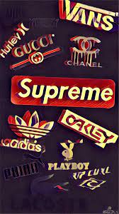 Gucci text logo on a gucci pattern. Supreme X Gucci Wallpaper Novocom Top