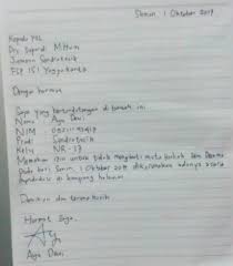 Format tulis tangan contoh surat lamaran kerja di pt sebagai karyawan pabrik di 2021 surat tulisan tangan tulisan Contoh Surat Izin Tidak Masuk Sekolah Karena Sakit Buatan Sendiri Nusagates