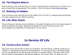 The Principles Of Wiccan Belief Philosophy Practice 16 19 Www Wicca Spirituality Com Wiccan Beliefs Wiccan Spirit Guides