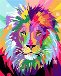 Majestic Lion 5 Wpap Art Lion Art Pop Art Animals