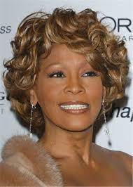 Whitney Houston Hairstyle Short Curls Human Hair Women Wig 12 Inches Whitney Houston Short Curls Short Hair Styles