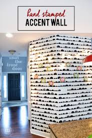 Accent walls can actually really change the vibe in your home, and it will definitely be for the better. Diy Hand Stamped Accent Wall East Coast Creative