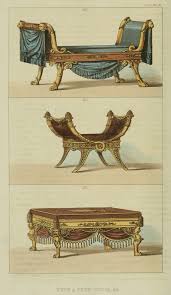 Regency Furniture 1823 1828 Ackermann S Repository Series 3 Cizimler Eskiz Antika