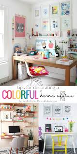 Our office decorating experts show you how to design a workspace for two. Remodelaholic Chic And Inspiring Colorful Home Office Decor