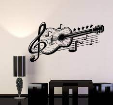 It draws the eye up and keeps. Vinyl Wall Decal Guitar Musical Art Music Decor Stickers Mural 443ig Ebay In 2021 Music Wall Stickers Music Decor Music Room Decor