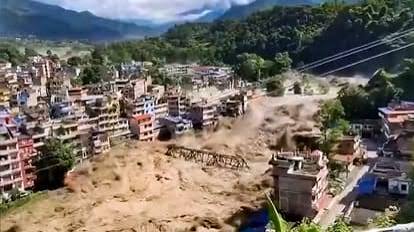 नेपाल में बाढ़ से तबाही:कई गांव और हाइड्रो पावर प्रोजेक्ट बहे, सात की मौत, 105 भारतीयों समेत 291 विदेशी लापता - Glacier Burst Tibet Causes Devastation Nepal Hydropower ...
