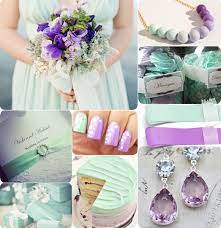 Mint And Purple Wedding Color Inspiration Wedding Mint Green Mint Bridesmaid Dresses Mint Bridesmaid