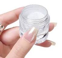 Amazon.com: Fokostar White Chrome Nail Powder Super Glossy ...