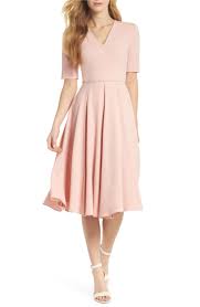 Edith City Crepe Fit Flare Dress Main Color Mauve Fit Flare Dress Trendy Dresses Nice Dresses