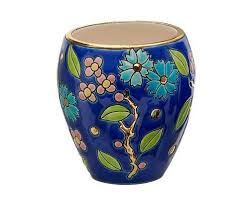Emaux De Longwy Fleur Bleue Designed By Therese D Encausse For Emaux De Longwy Made In France En Vente Sur Le Site Emauxdelo Fleurs Bleues Vase Vase Fleur