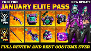 Getting free fire elite pass for free is not an easy thing. Free Fire January 2021 Elite Pass Full Review And Details Garena Free Fire Youtube