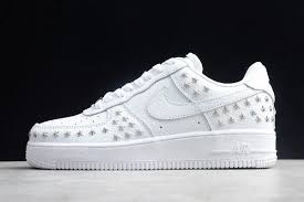 Womens Nike Air Force 1 Low Star Studded White Ar0639 100 Nike Air Nike Women Air Jordan Shoes