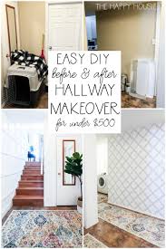 Repaint all walls and ceilings in upstairs hallway, downstairs hallway and stair area. How To Give Your Hallway A Makeover On A Budget The Happy Housie