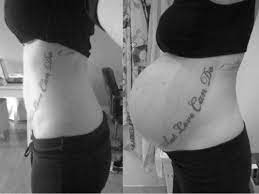 Covering an exposed tattoo during the healing process. Pregnant Belly Tattoos Cute Tattoos Beautiful Tattoos