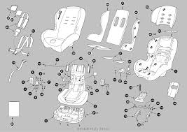 Child Car Seat Spare Parts Illustration Child Car Seat At Home Workout Plan Illustration