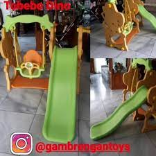 Membuat ayunan dari ban bekas juga dapat dijadikan ladang usaha yang nantinya kerajinan tangan tersebut bisa dijual di tokoh online. Jual Jual Ayunan Perosotan Tobebe Dino Swing And Slide Bekas Not Haenim Jakarta Selatan Gambrengan Tokopedia