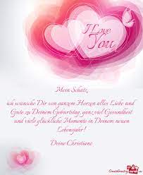 Ich wünsche Dir von ganzem Herzen alles Liebe und Gute zu Deinem  Geburtstag, ganz viel Gesundheit - Free cards