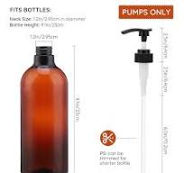 Segbeauty Lotion Dispenser Pump Head, 3 Pack Shower Bottle Pump  Replacement, Plastic Tube Pump Top Set Fits Bottle Neck 1.2in Shampoo and  Conditioner ...