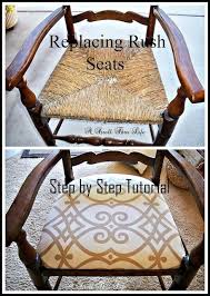 Replacing Rush Seats Upholstery Tutorial Step By Step A Stroll Thru Life Upholstery Fabric For Chairs Redo Furniture Reupholster Furniture