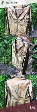 Hp Chico S Gold Faux Leather Moto Jacket Faux Leather Moto Jacket Cute Scarfs Faux Leather