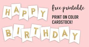 How do you organize a birthday party? Happy Birthday Banner Printable Template Paper Trail Design