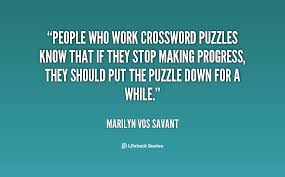 Themed crossword puzzles with a human touch. Puzzle People Quotes Quotesgram