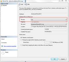 How To Shrink The Transaction Log