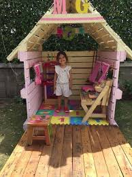 Casa Paletes Projeto De Pracinha Casa De Brinquedo De Paletes Paletes Para Criancas