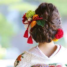 ゆるふわ感がポイント おしゃれ花嫁さんのイマドキ和装ヘア8選 marry マリー ウェディング ヘアスタイル 色打掛 髪型 アップ ヘアスタイリング