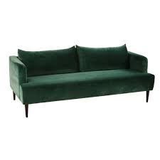 3 Sitzer Sofa Gruner Samtbezug Maisons Du Monde Interieur Groen Woonkamer