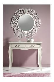 Consolle Da Ingresso Maelle Con Specchio Intagliato Decorosa