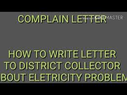 Petition the district collector chennai tamil . How To Write Letter To Collector For Electricity Problem Ak Classes Youtube
