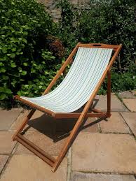 Vintage Retro Style Deck Chair Striped Wooden Garden Folding Deckchair Multi Coloured Multicoloured Green Blue White Wo Striped Chair Deck Chairs Wooden Garden