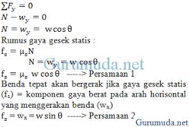 Contoh Soal Beserta Jawaban Gaya Gesekan Pada Bidang Miring Ilmusosial Id