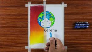 Because of their unique characteristics, many another side effect comes when the pastels take up or pull up previous applications. Corona Awareness Drawing Drawing With Oil Pastel And Colour Pencil S Oil Pastel Oil Pastel Drawings Oil Pastel Colours