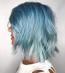 Extra short pixie, for instance, flatters girls and women with delicate facial features and big eyes. Pastel Blue Hair Color For Short Hair Novocom Top