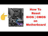 How to reset BIOS ( clear CMOS ) on MSI B550 Tomahawk guide - YouTube