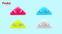 Foska Multi-Functional Eco-Friendly Plastic Corner Paper Clip for Students  AS1008