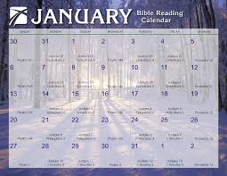 January 2019 Daily Bible Reading Calendar In Gods Image