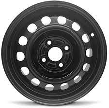 Hello, discount tire or tire rack internet sires will tell you what fits when you tell em cal tire size and such. Amazon Com Road Ready Car Wheel For 1993 2002 Toyota Corolla 14 Inch 4 Lug Black Steel Rim Fits R14 Tire Exact Oem Replacement Full Size Spare Automotive
