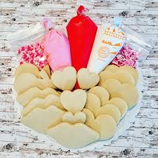 Valentine Make Your On Sugar Cookie Kits Everything Included For Some Family Fun And No Mess Kits Contain Sugar Cookie Kit Cookie Kit Cookie Decorating Kits